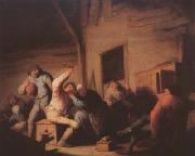 Ostade, Adriaen van Peasants Carousing in a Tavern (mk08) oil painting on canvas